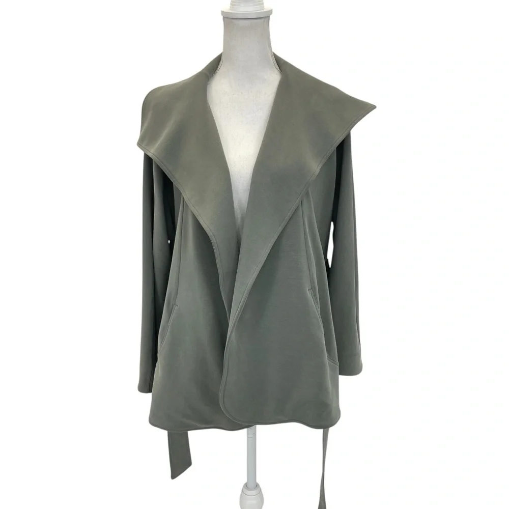 Lululemon Softstreme Belted Wrap Jacket Grey Sage XS/S - Picture 14 of 16